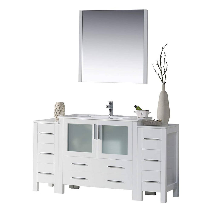 Blossom Sydney 60" Vanity Set, Side Cabinets, Vessel Sink and Optional Mirror