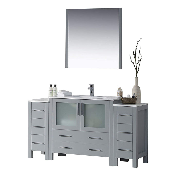 Blossom Sydney 54" Vanity Set, Side Cabinets, Vessel Sink and Optional Mirror