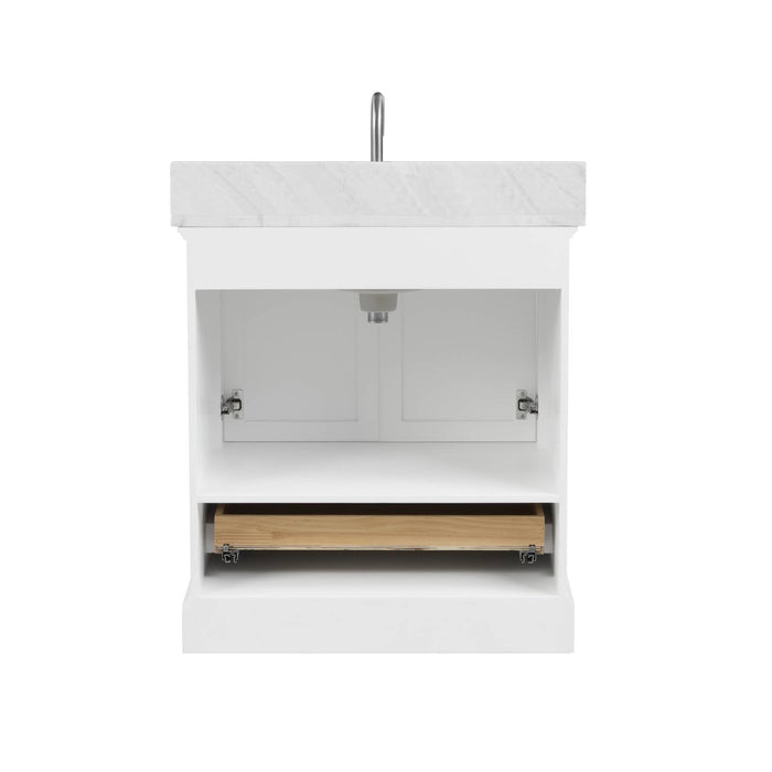 Copenhagen 30" Freestanding Bathroom Vanity With Countertop & Undermount Sink - Matte White