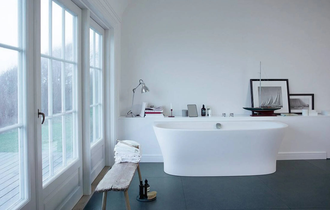 Duravit Cape Cod Freestanding Bathtub White - Luxe Vanity & Tub