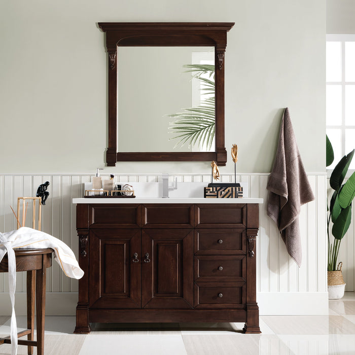 Brookfield 48" Single Bathroom Vanity in Burnished Mahogany