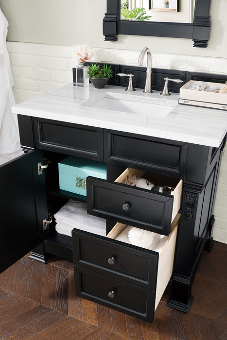 Brookfield 36" Single Bathroom Vanity in Antique Black