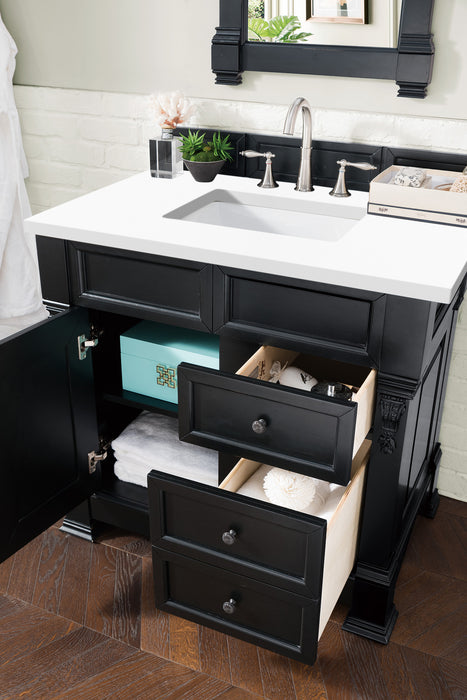 Brookfield 36" Single Bathroom Vanity in Antique Black