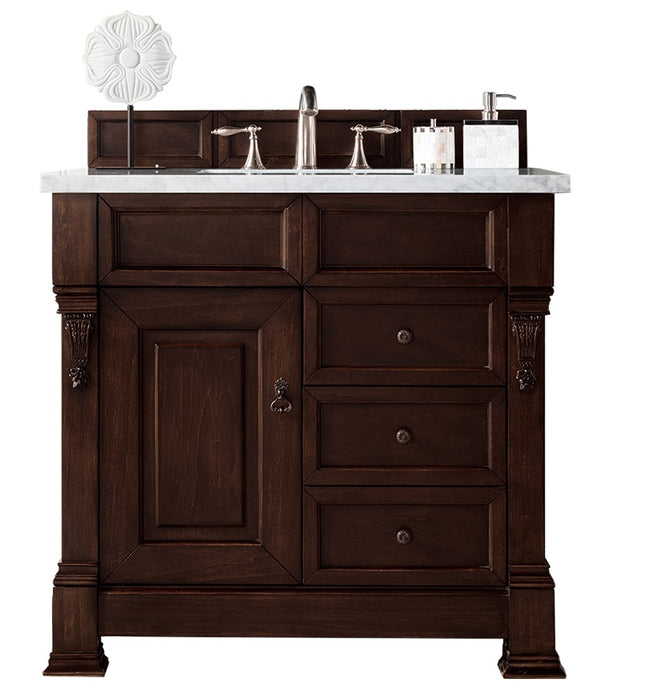 Brookfield 36" Single Bathroom Vanity in Burnished Mahogany