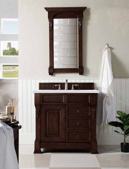 Brookfield 36" Single Bathroom Vanity in Burnished Mahogany