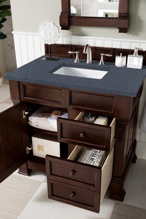 Brookfield 36" Single Bathroom Vanity in Burnished Mahogany