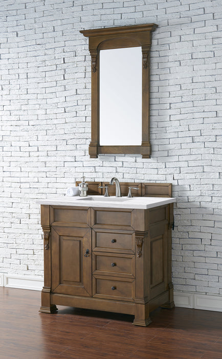 Brookfield 36" Single Bathroom Vanity in Country Oak