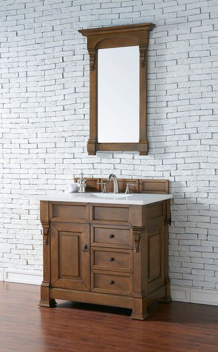 Brookfield 36" Single Bathroom Vanity in Country Oak