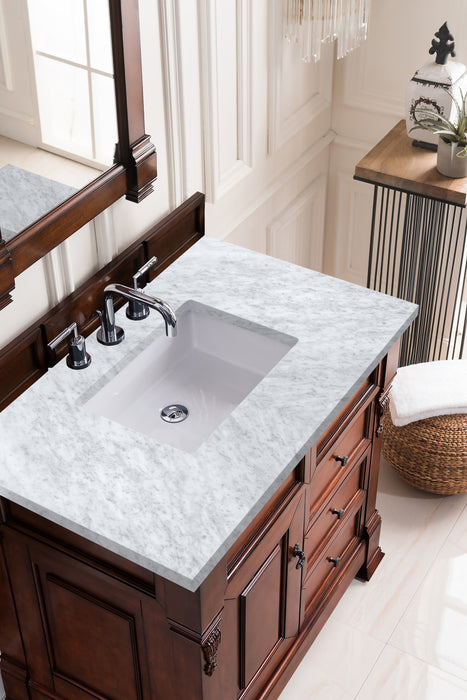 Brookfield 36" Single Bathroom Vanity in Warm Cherry