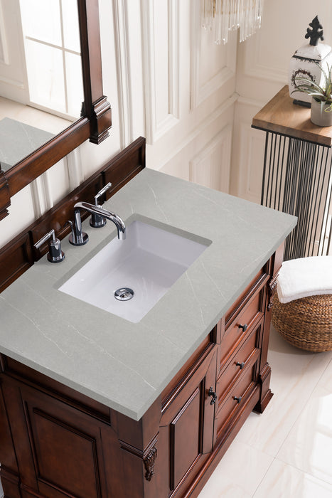 Brookfield 36" Single Bathroom Vanity in Warm Cherry