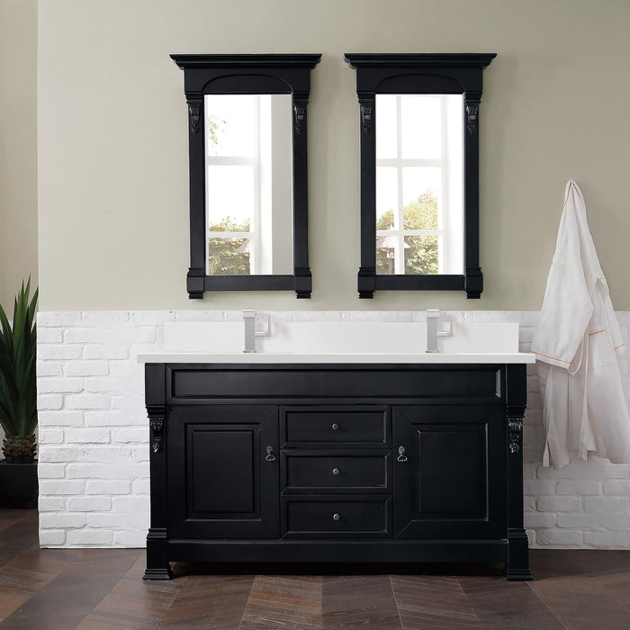 Brookfield 60" Single Bathroom Vanity in Antique Black