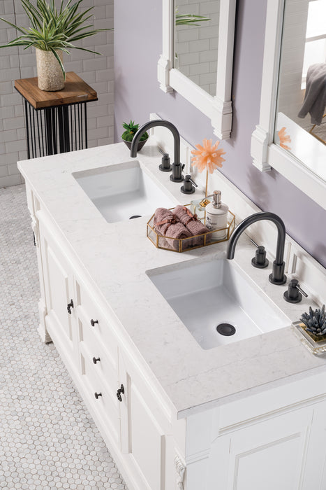 Brookfield 60" Double Bathroom Vanity in Bright White