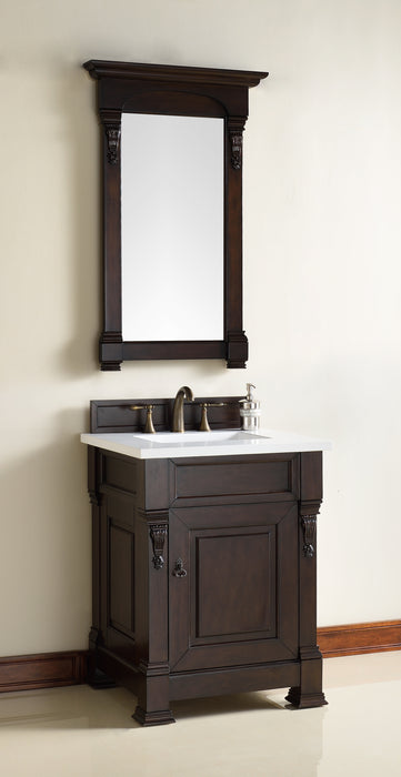 Brookfield 26" Single Bathroom Vanity in Burnished Mahogany