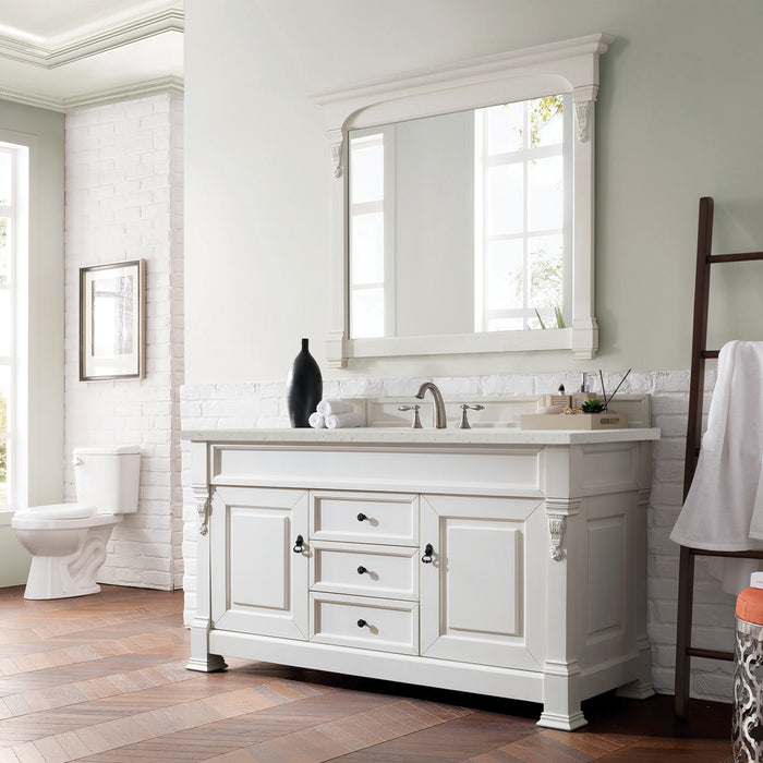 Brookfield 60" Single Bathroom Vanity in Bright White