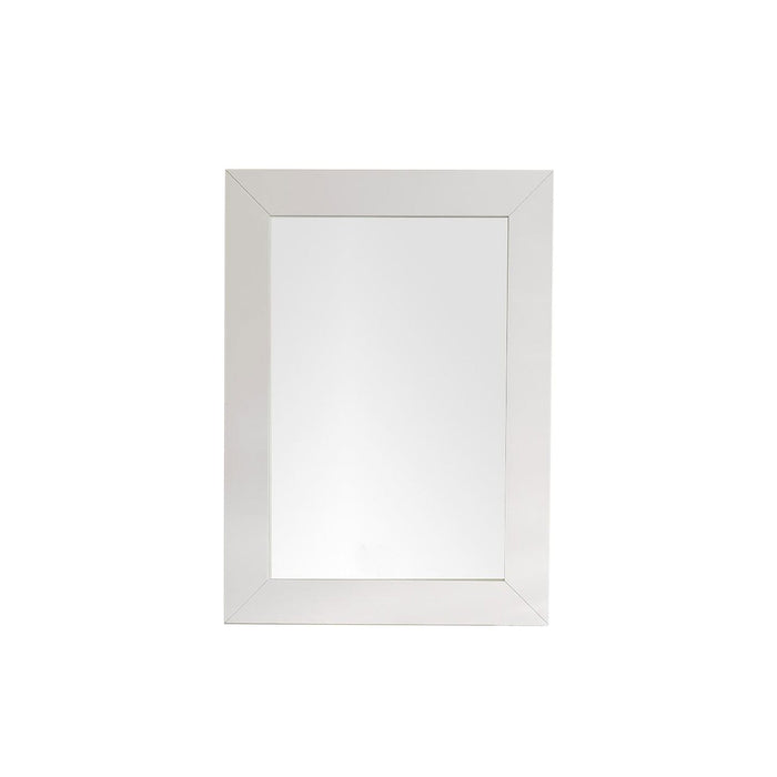 29" Weston Rectangular Mirror, Bright White - Luxe Vanity & Tub