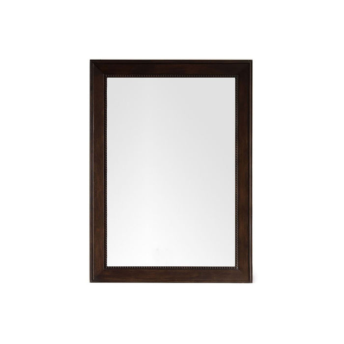 29" Bristol Rectangular Mirror, Burnished Mahogany - Luxe Vanity & Tub