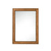 29" Bristol Rectangular Mirror, Saddle Brown - Luxe Vanity & Tub