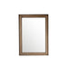 29" Bristol Rectangular Mirror, White Washed Walnut - Luxe Vanity & Tub