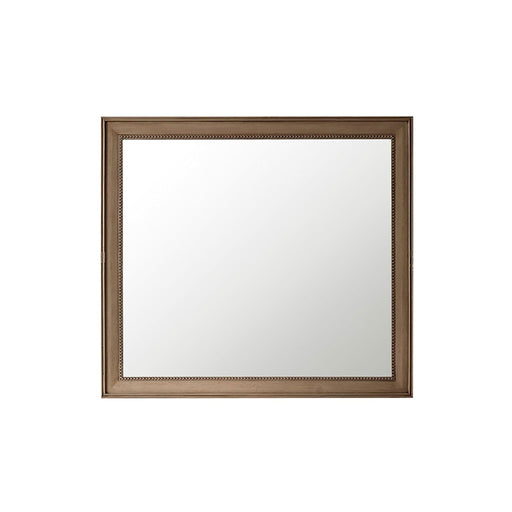 44" Bristol Rectangular Mirror, White Washed Walnut - Luxe Vanity & Tub