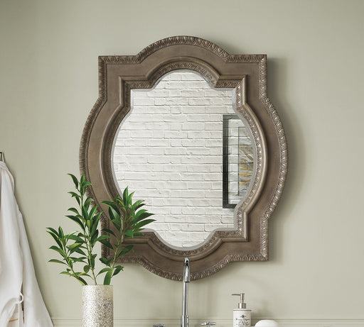 35" Castilian Double Arch Mirror, Empire Gray - Luxe Vanity & Tub