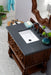 Castilian 36" Single Vanity, Aged Cognac w/ 3 CM Charcoal Soapstone Quartz Top - Luxe Vanity & Tub