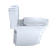 TOTO Aquia IV 0.9 / 1.28 GPF Dual Flush One Piece Elongated Chair Height Toilet with Push Button Flush - Seat Included - Luxe Vanity & Tub