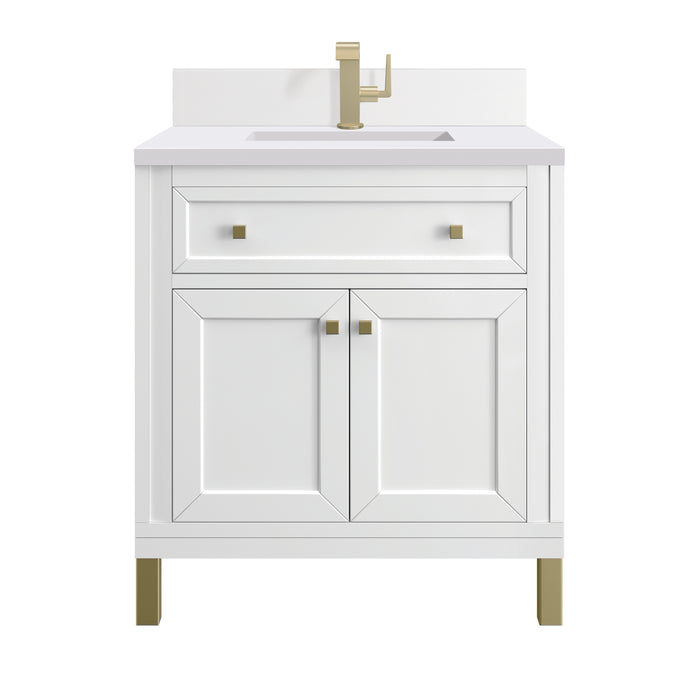 Chicago  30" Single Vanity in Glossy White