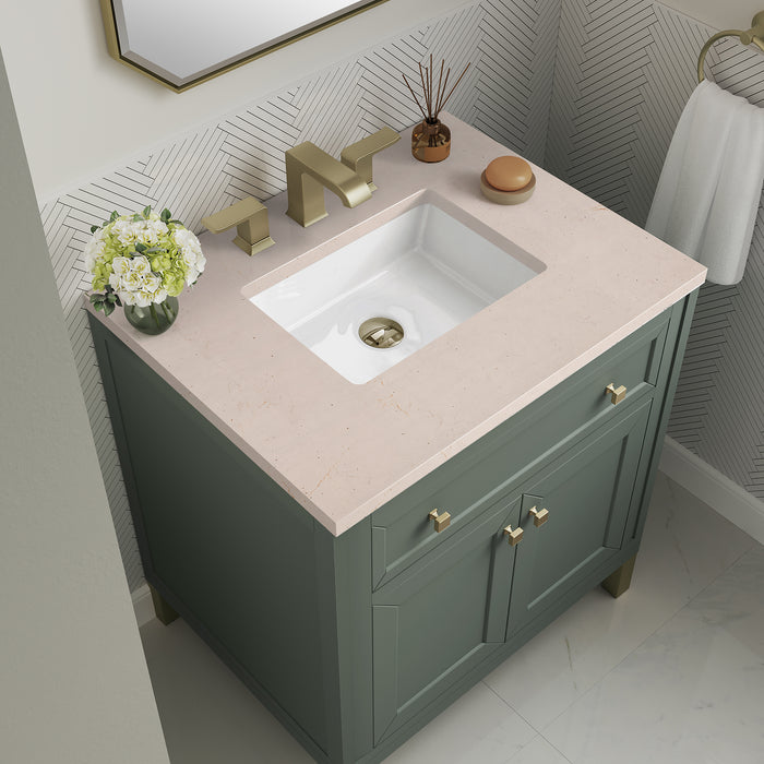 Chicago 30" Single Bathroom Vanity in Smokey Celadon