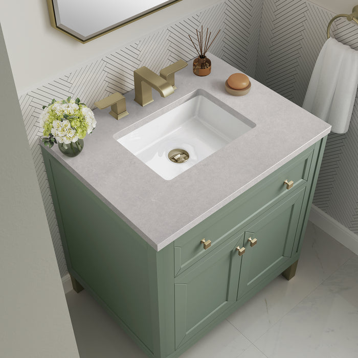 Chicago 30" Single Bathroom Vanity in Smokey Celadon