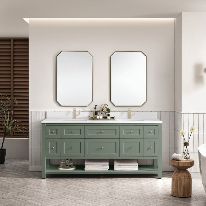 Breckenridge 72" Double Vanity in Smokey Celadon