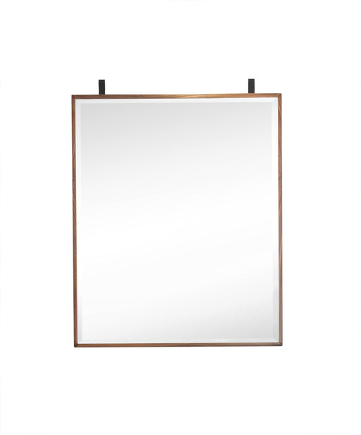 25" Lakeside  Mirror, Mid-Century Walnut and Matte Black - Luxe Vanity & Tub