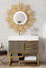 Columbia 36" Single Vanity, Ash Gray, Radiant Gold w/ Glossy White Composite Stone Top - Luxe Vanity & Tub