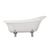 Geneva 69" x 30" Clawfoot Soaking Acrylic Bathtub - Luxe Vanity & Tub