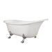 Geneva 69" x 30" Clawfoot Soaking Acrylic Bathtub - Luxe Vanity & Tub