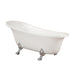 Geneva 69" x 30" Clawfoot Soaking Acrylic Bathtub - Luxe Vanity & Tub