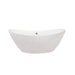 Allegra 71" x 34" Freestanding Soaking Acrylic Bathtub - Luxe Vanity & Tub