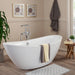 Allegra 71" x 34" Freestanding Soaking Acrylic Bathtub - Luxe Vanity & Tub