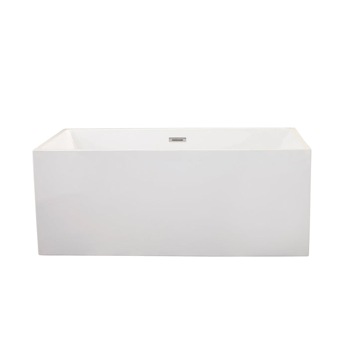 Persephone 59" x 30" Freestanding Soaking Acrylic Bathtub - Luxe Vanity & Tub