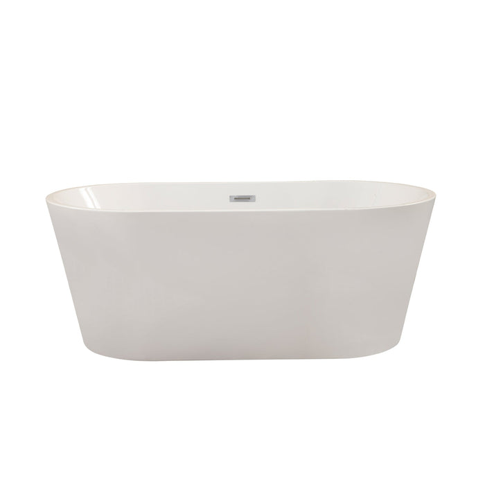 Cielo Freestanding Soaking Acrylic Bathtub - Luxe Vanity & Tub