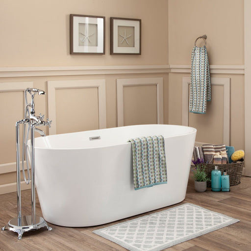 Cielo Freestanding Soaking Acrylic Bathtub - Luxe Vanity & Tub