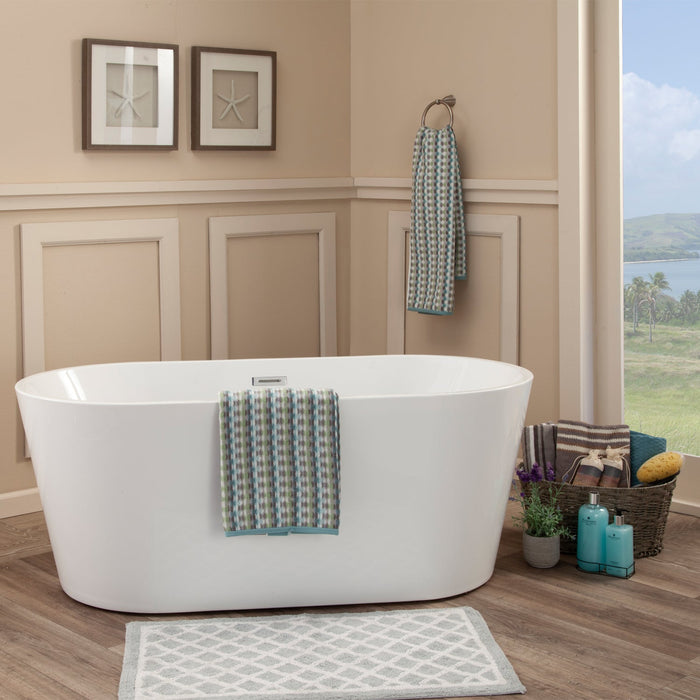 Cielo Freestanding Soaking Acrylic Bathtub - Luxe Vanity & Tub