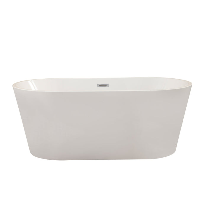 Cielo Freestanding Soaking Acrylic Bathtub - Luxe Vanity & Tub