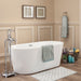 Cielo Freestanding Soaking Acrylic Bathtub - Luxe Vanity & Tub