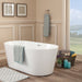 Cielo Freestanding Soaking Acrylic Bathtub - Luxe Vanity & Tub