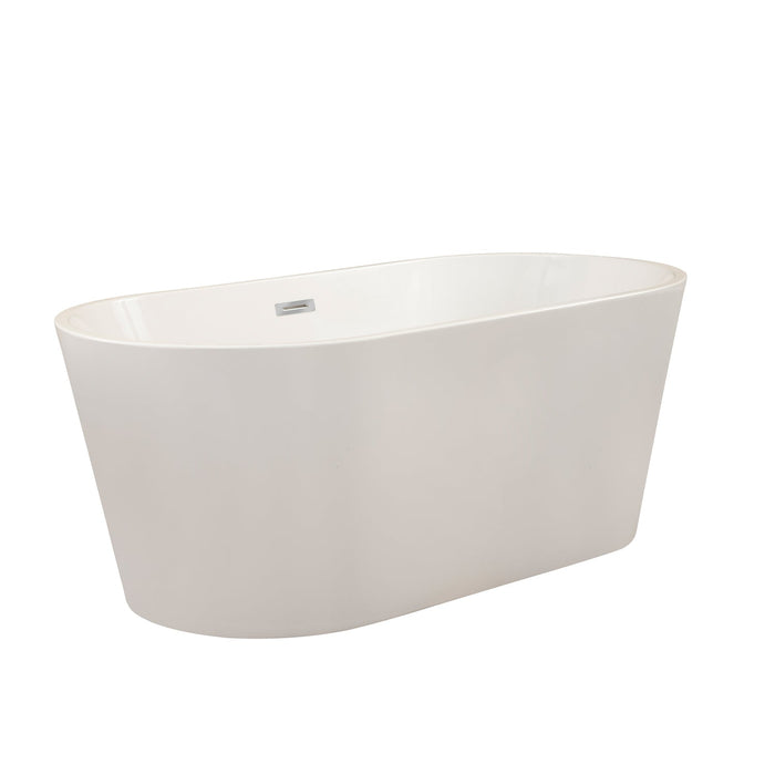 Cielo Freestanding Soaking Acrylic Bathtub - Luxe Vanity & Tub