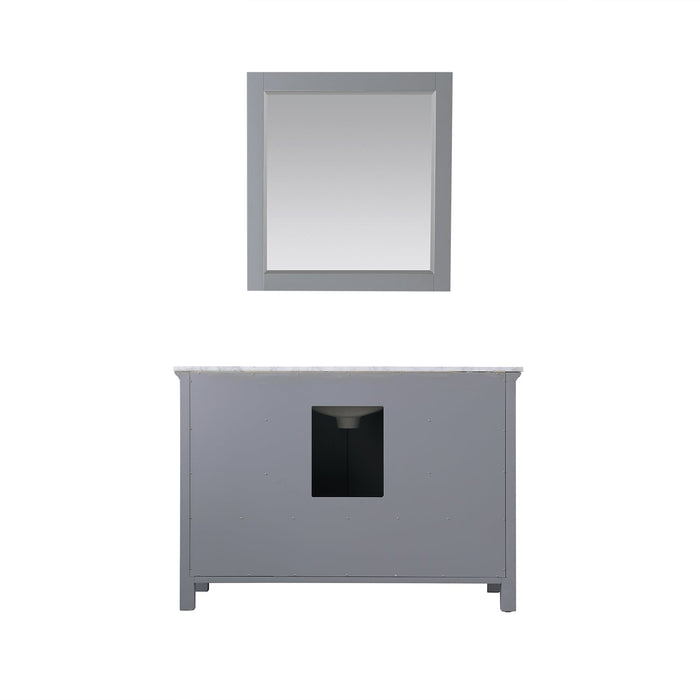 Isla 48" Single Bathroom Vanity Set with Carrara White Marble Countertop