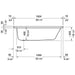 Duravit D-Code 60'' x 32'' Soaking Tub - Luxe Vanity & Tub