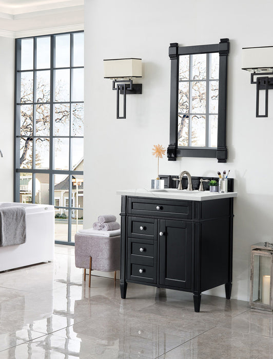 Brittany 30" Single Bathroom Vanity in Black Onyx