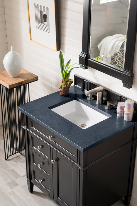 Brittany 30" Single Bathroom Vanity in Black Onyx