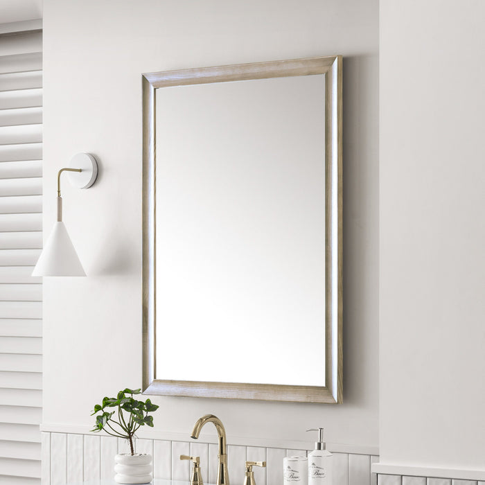 30" Glenbrooke Mirror, Whitewashed Oak - Luxe Vanity & Tub